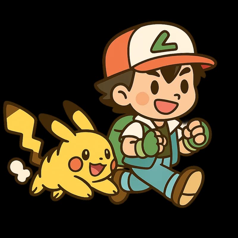 Pokémon Trainer with Pikachu